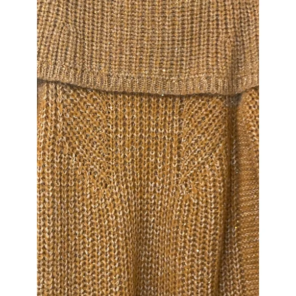 NWT Anthropologie Maeve Ombre Cardigan Sweater M Gold Shimmer Sequins Cape - Picture 7 of 15
